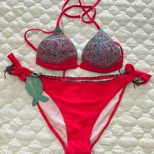 Women two piece push up bikini